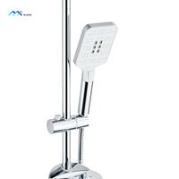 Système de colonne de douche chromée moderne de haute qualité, ensemble de douche multifonctionnel pour salle de bain d'appartement