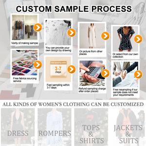 Fabricante de <span class=keywords><strong>Vestidos</strong></span> Personalizados para Mujer, Ropa de Alta Calidad en Poliéster y Algodón, Fábrica de Ropa con MOQ Bajo, OEM, Moda, Ropa de Mujer, Vestido - Product Image 6