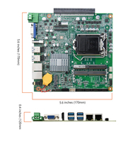 Nouvelle carte mère Mini ITX LGA1151 Intel 8e et 9e génération DDR4 double canal SATA 7 USB 2 M.2 PCIEX16 Serveur