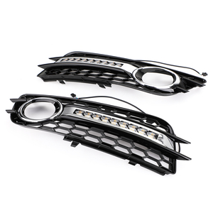 Areyourshop Grille de phare antibrouillard Anneau chromé Pare-chocs pour <span class=keywords><strong>Audi</strong></span> <span class=keywords><strong>A4</strong></span> <span class=keywords><strong>S</strong></span>-<span class=keywords><strong>LINE</strong></span> S4 2008-2012 Uniquement pour la version Sport avec éclairage LED - Product Image 3