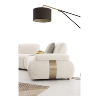 Canapé de style nouveau en tissu, ensemble de canapés de luxe, mobilier de salon moderne et luxueux blanc