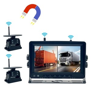 Sistema de Cámara de Reversa Inalámbrica de 7 Pulgadas para Camiones, Monitor de Visión Trasera HD con Visión Nocturna IR para Volvo, Mercedes Benz, Scania, MAN, <span class=keywords><strong>Iveco</strong></span> - Product Image 2