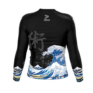 ออกแบบขายส่งเสื้อรัดกล้ามเนื้อสำหรับผู้ชาย พิมพ์ลายตามสั่ง สำหรับกีฬาว่ายน้ำ ยิวยิตสู MMA BJJ - Product Image 2