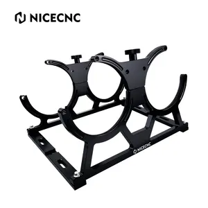 NiceCNC Billet Aluminum Dual 7'' Nitrous Bottle Bracket Kit For Both 10LB And15LB Nitrous Bottles