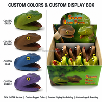 Títere de Mano de Serpiente de PVC Suave y Flexible para Niños, Títere de Animal Adorable para Juego de Roles, Narración de Cuentos, Juguetes Imaginativos para Niños