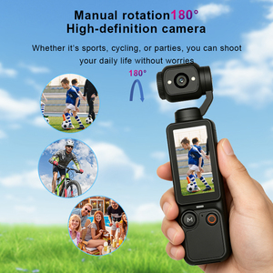 Whatnot 180° Rotating Lens Pocket Action Camera Dual <b>Shooting</b> Mode Portable Pov Camera Type-c Charging Video Recording Camera - Product Image 6