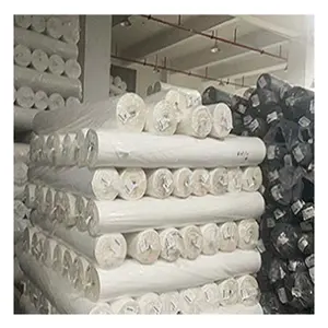 Fournisseur chinois 100% coton 44/45 "rouleau de tissu de popeline tissé teint en plaine tétron pour vêtements