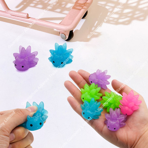 Cute Stickiness TPR Hedgehog Squeeze Toy Crystal Clear Stress-relieving Squishy Toy for 5 to 7 Years <b>Old</b> Kids - Product Image 4