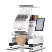 Machine à broder informatique à tête unique à 15 aiguilles pour broder des vêtements, des patchs, du cuir, usage domestique