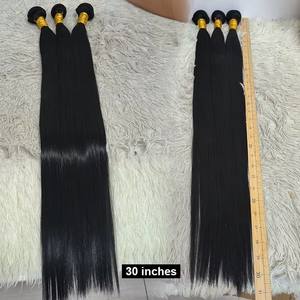 Extensions de cheveux vierges brésiliens lisses Letsfly, promotion de tissage pas cher, mèches de cheveux de 30 à 38 pouces - Product Image 3