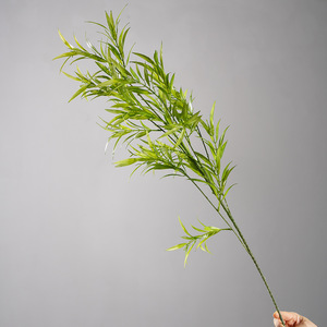 Feuilles de bambou artificielles Greenway vert foncé, plante entière, arrangements floraux décoratifs pour mariages et festivals - Product Image 2