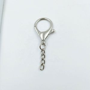 Hợp kim móc chìa khóa số lượng lớn phụ kiện tôm hùm <span class=keywords><strong>Clasp</strong></span> khóa trang sức làm phần cứng cho túi xách xoay tôm hùm chia vòng chìa khóa DIY <span class=keywords><strong>Key</strong></span> - Product Image 2