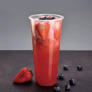 Gobelets en plastique transparent jetables en PP de 90 mm avec couvercles pour thé à bulles froid, vodka/lait (360 ml-700 ml), fond plat, parois épaisses - Product Image 4