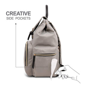 Sac à langer de grande capacité pliable étanche pour bébé sac à langer d'<span class=keywords><strong>allaitement</strong></span> sac à dos avec crochets - Product Image 6