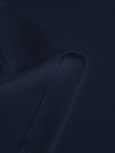 Men's <b>Navy</b> Short Sleeve Cotton Oxford <b>Polo</b> <b>Shirt</b> Solid Color Casual Style Breathable Embroidered Front Logo Regular Fit - Product Image 3