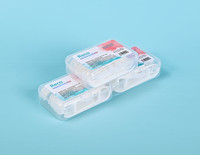 Fil dentaire portable jetable en matériau biodégradable, saveur menthe, pour le nettoyage buccal