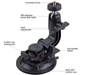 Support de caméra réglable de grande taille 9CM avec ventouse pour voiture pour <span class=keywords><strong>GoPro</strong></span> <span class=keywords><strong>Hero</strong></span> 10 <span class=keywords><strong>9</strong></span> 8 7/6/5/4/3/3+/2/1 - Product Image 3