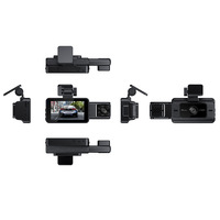 Cámara para Coche Triple IPS de 3.0 Pulgadas y 1080P, 3 Lentes, 130° ° /95 ° /60 ° Monitor de Estacionamiento, Detección de Movimiento, Grabación en Bucle, DVR para Auto
