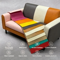 Housses de siège en cuir synthétique, tissu en cuir PU, cuir artificiel écologique, imperméable, pour meubles en cuir synthétique