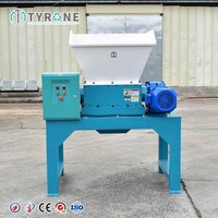 Petite machine à broyer à double arbre, haute capacité, broie le plastique et les canettes en fer