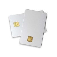 Weiße Inkjet-PVC-ID-Karte mit SLE4428-Chipkontakt-Smart-IC-Karte