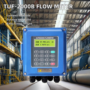 TUF-2000B 스마트 휴대용 초음파 유량계 센서 LCD 디스플레이 액체 물 오일 유량계 클램프 파이프 라인 OEM 지원 - Product Image 3