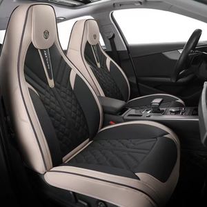 Vente directe de housse de siège de voiture de haute qualité en cuir PU imperméable résistant à l'usure avec fonction de massage - Product Image 1