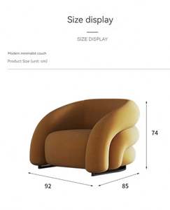 2025 GEDO Sofas tuhl Modernes Wohnzimmer Einsitzer Freizeit <span class=keywords><strong>sofa</strong></span> - Product Image 6