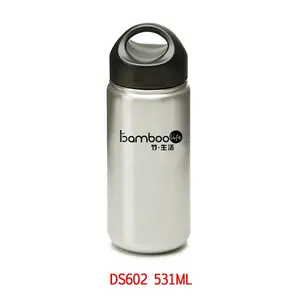 Botol Air Anti Bocor, Botol Air Stainless Steel, Anti Bocor, Dinding Tunggal, 531ML/18OZ