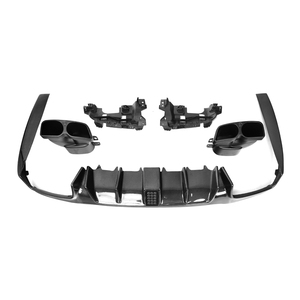 Diffusore in vera fibra di carbonio per Mercedes Benz <span class=keywords><strong>W213</strong></span> E Cclass E63 E43 <span class=keywords><strong>Amg</strong></span> E400 Sport 4 porte 2016-2020 <span class=keywords><strong>W213</strong></span> diffusore paraurti posteriore - Product Image 3