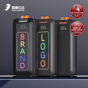 <span class=keywords><strong>Batterie</strong></span> Li-Polymère Haute Capacité 10000mAh à Charge Rapide Type-C avec Affichage LED en Plastique, Chargeur Rapide 2-en-1 pour Utilisation Extérieure, Power Bank - Product Image 2