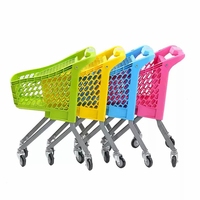 Chariot de courses miniature en plastique pour enfants, ensemble de jouets OEM/ODM pour la maison, le supermarché, la vente au détail et les aires de jeux pour enfants