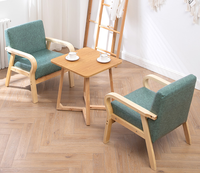 Grand fauteuil surdimensionné moderne à haute résilience en cuir PU rembourré en mousse d'accoudoir Canapé simple avec pieds en bois
