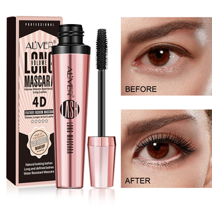 Máscara de Pestañas de Fibra de Seda 4D ALIVER, Resistente al Agua, Alargadora y Voluminizadora, 24 Horas de Larga Duración, Logotipo Personalizado, Fábrica de Maquillaje - Product Image 3