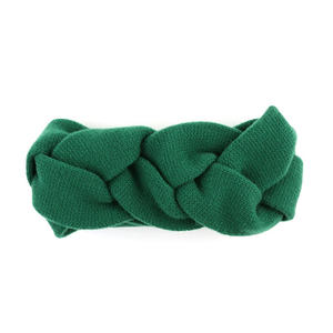 ربطة رأس محبوكة من الصوف بتصميم بسيط على الطراز الاسكندنافي للنساء لفصلي الخريف والشتاء والدفء إمكانية العمل مع شعار مخصص إكسسوارات خضراء لطيفة - Product Image 1