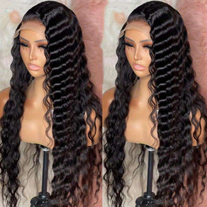 Perruque transparente complète 13*4 5x5 4x4, cheveux malaisiens vierges 100% naturels, couleur naturelle, Remy <span class=keywords><strong>Hair</strong></span> 12A, 12-30 pouces - Product Image 1