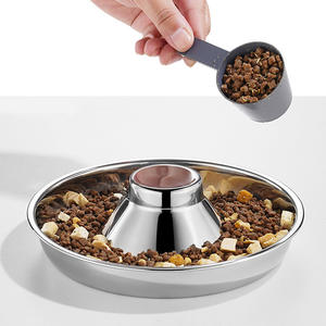 Bol en acier inoxydable pour chien, litière lente pour <span class=keywords><strong>chiot</strong></span>, bol d'eau <span class=keywords><strong>de</strong></span> <span class=keywords><strong>sevrage</strong></span>, 1 pièce - Product Image 4