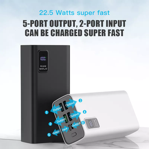 Batterie externe 30000 mAh à charge rapide, batterie lithium-ion, batterie externe 30000 mAh pour iPhone <span class=keywords><strong>Samsung</strong></span> - Product Image 3