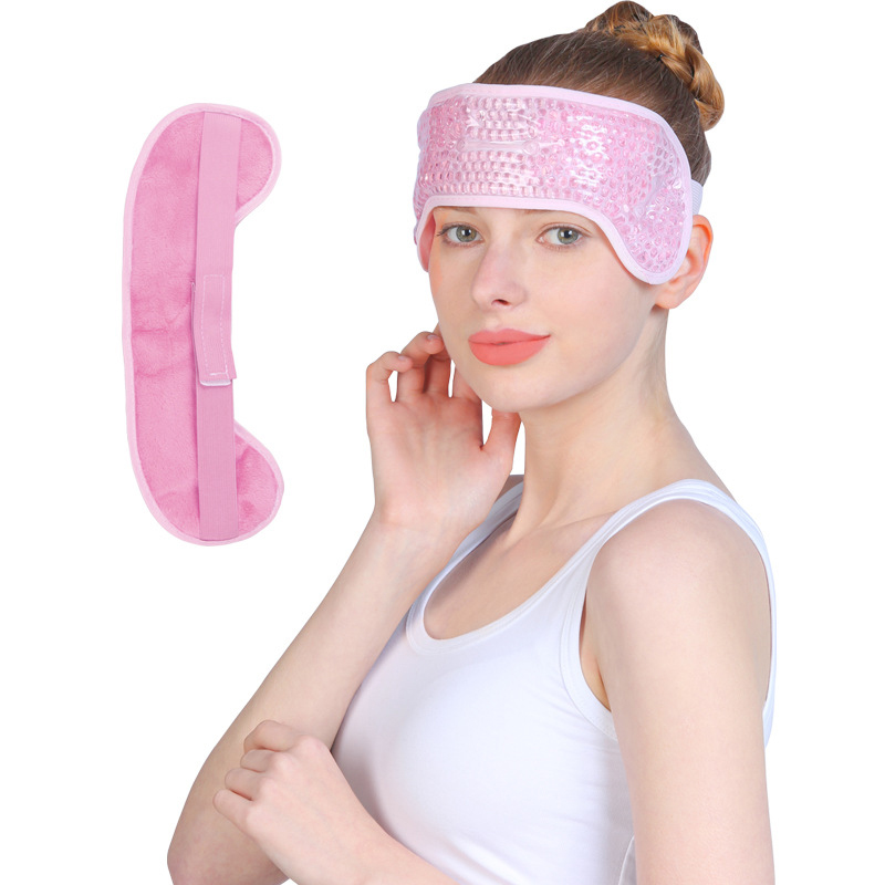 pvc material and rehabilitation cold therapy gel bead ice pack hat head with logo