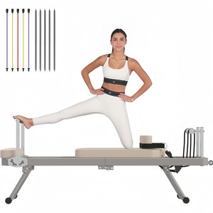 CZFIT - Equipo de Pilates Plegable Grande, Cama de Yoga para Ejercicios de Core, Fitness en Casa, Pérdida de Peso, Máquina de Pilates Reformer de 232 cm - Product Image 1