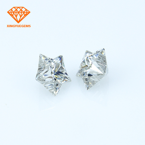 Diamante Moissanite a Forma di Stella a Cinque Punte da 1 Carato, Creato in Laboratorio, Colore Bianco D, Personalizzabile - Product Image 2