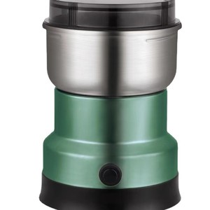 Electric Food Grinder Stainless Steel Jar Multiple Blades Household Coffee Herbal Chili Powder Grinding 110V 240V Off White - Product Image 2