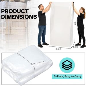 ถุงคลุมพาเลท Dansydaisy ขนาด 55 x 53 x 75 นิ้ว กันน้ำ สำหรับใช้งานในอุตสาหกรรม - Product Image 2