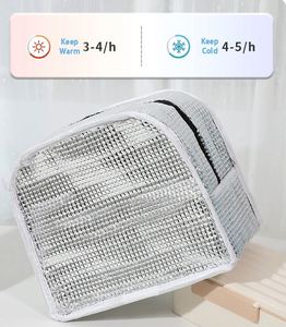 Sac isotherme portable pour enfants en aluminium, sac à lunch imperméable, boîte à lunch, sac de pique-nique portable pour aliments - Product Image 4