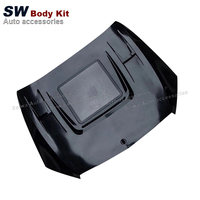 Capot avant en fibre de carbone avec verre transparent pour Mercedes-Benz AMG W205 C200 C300 C63, couvre-moteur, kit carrosserie