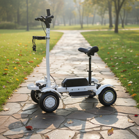 Chariot de golf électrique pliable à 4 roues en aluminium 2400W 48V20Ah avec batterie au lithium