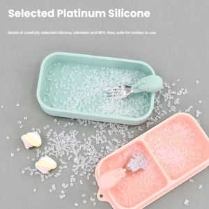 Assiette repas divisée en silicone pour enfants, double ventouse, grande capacité, plateau d'alimentation portable, vaisselle pour enfants avec assiette à ventouse - Product Image 2