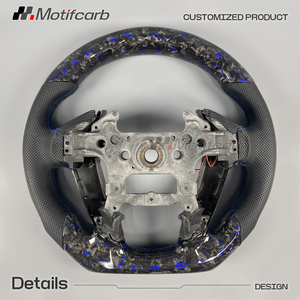Volante LED de fibra de carbono forjado azul personalizado para Honda Accord 8ª generación EX EX-L LX-P Sedán 2008-2012 - Product Image 5