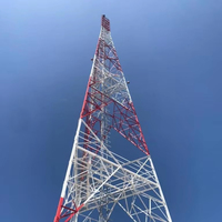 Tour en acier à treillis tubulaire angulaire de 30m et 3/4 pieds pour télécommunication Tour de communication de site BTS et accessoire