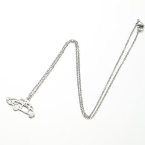 สร้อยคอจี้แฟชั่นแบบขายส่ง สแตนเลส 316L ชุบทอง 14k 18k PVD ลายรถยนต์ สำหรับผู้หญิงและผู้ชาย - Product Image 6